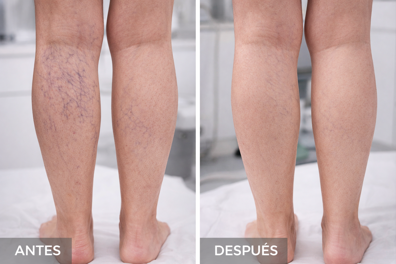 Escleroterapia: resultado orientativo en arañas vasculares (caso 1)