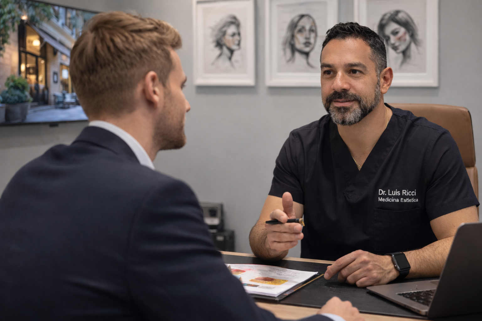 Medical aesthetic consultation with Dr. Luis Ricci in Madrid